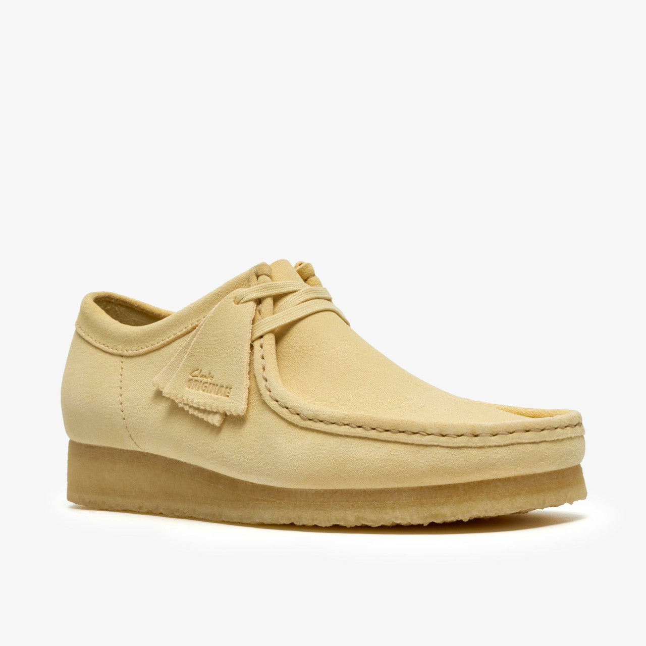 Wallabee Pale Yellow Suede | Clarks discount