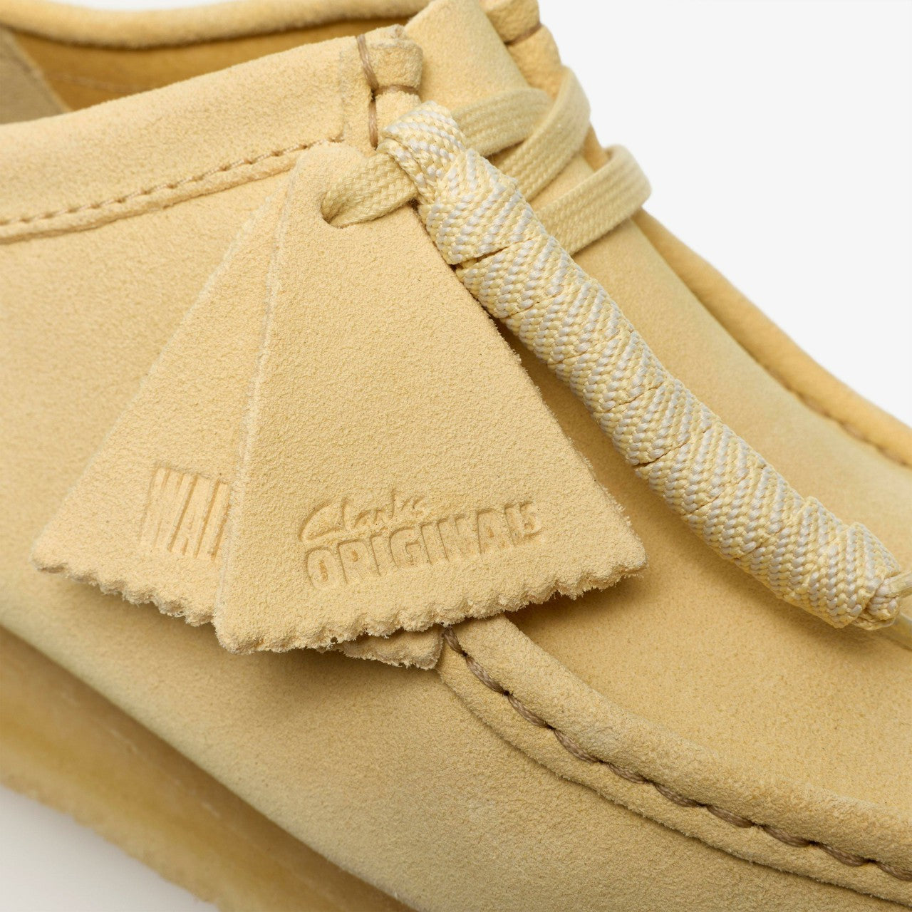 Wallabee Pale Yellow Suede | Clarks discount