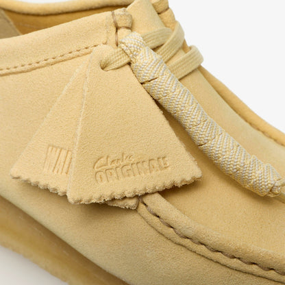 Wallabee Pale Yellow Suede | Clarks discount