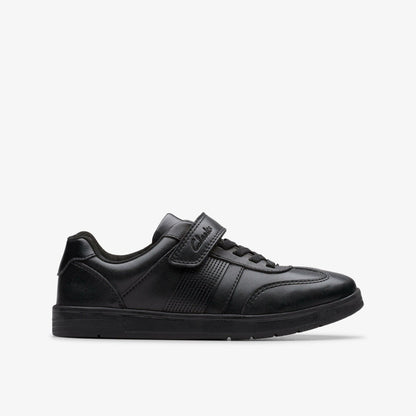 Disco Pace Kid Black Leather | Clarks for sale