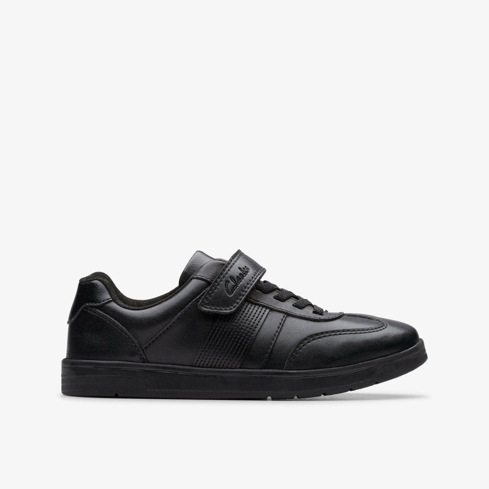Disco Pace Kid Black Leather | Clarks for sale