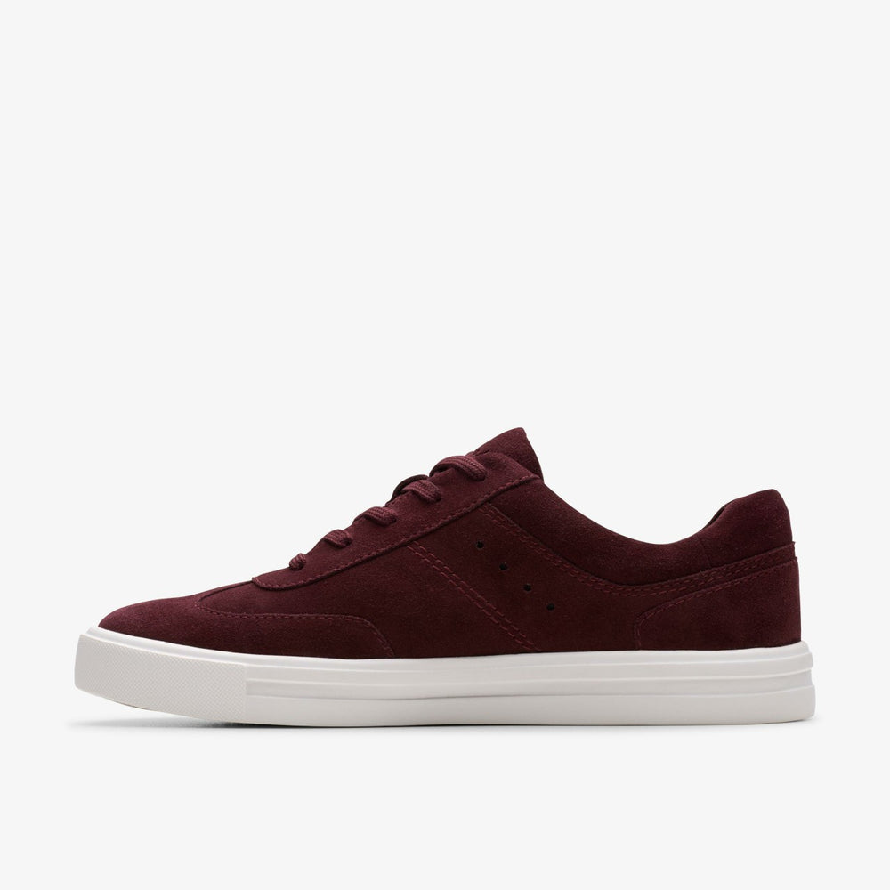 Makea Court Burgundy Suede | Clarks online