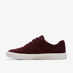 Makea Court Burgundy Suede | Clarks online