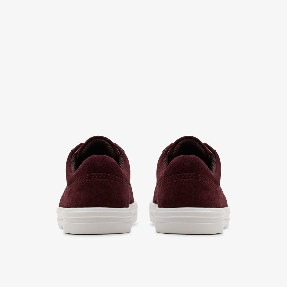 Makea Court Burgundy Suede | Clarks online