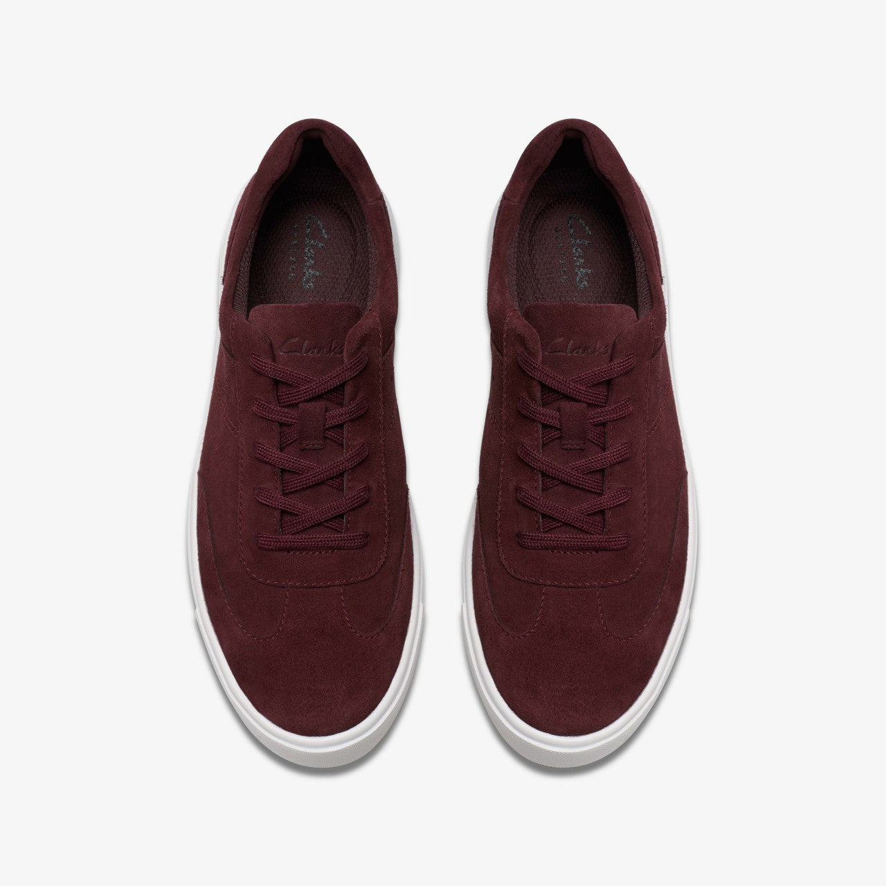 Makea Court Burgundy Suede | Clarks online