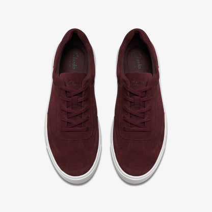 Makea Court Burgundy Suede | Clarks online