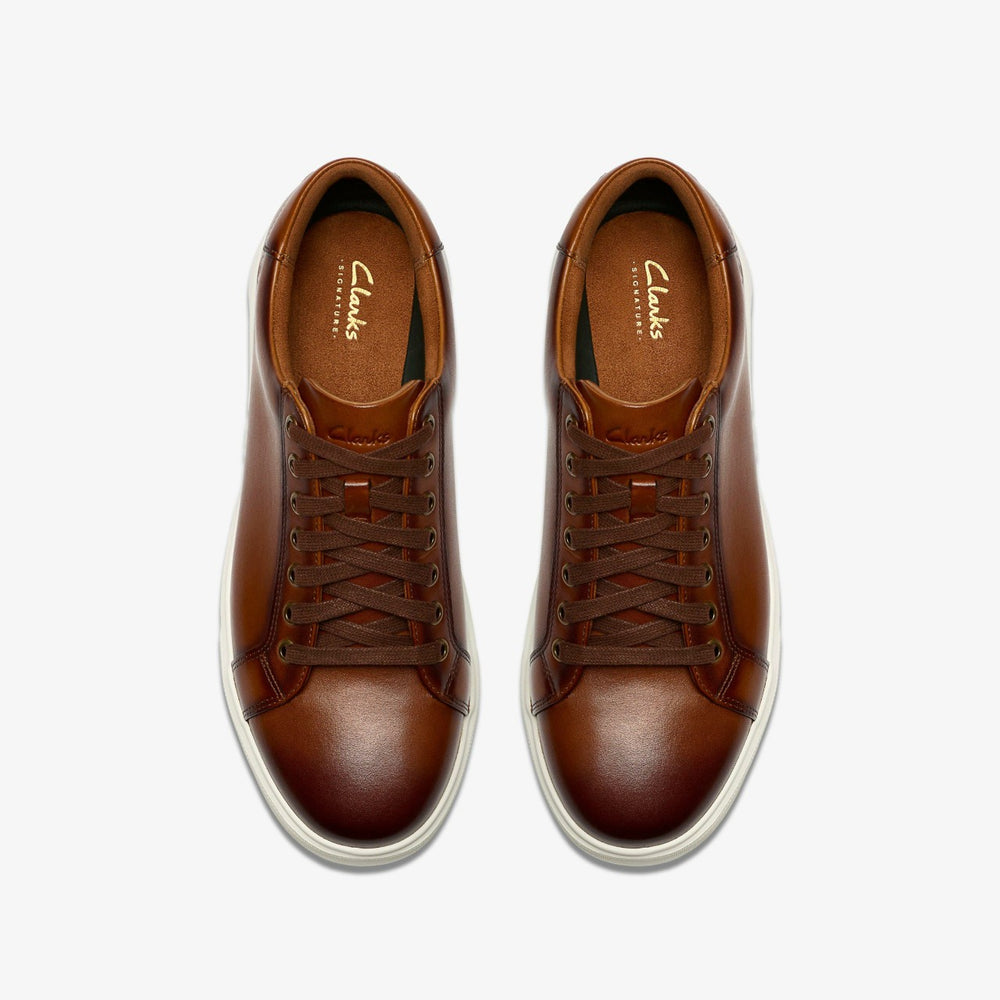 Goswell Tie Tan Leather | Clarks on Sale