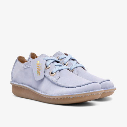 Funny Dream Light Blue Suede | Clarks for sale