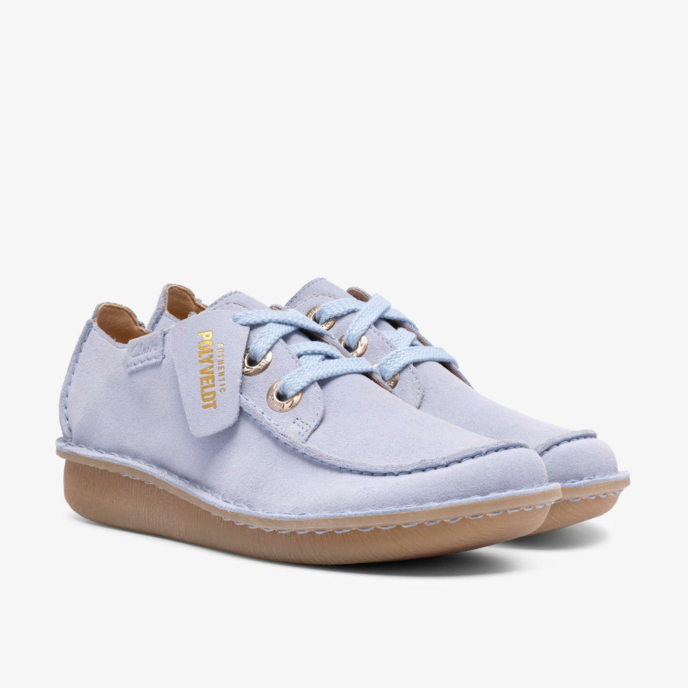 Funny Dream Light Blue Suede | Clarks for sale