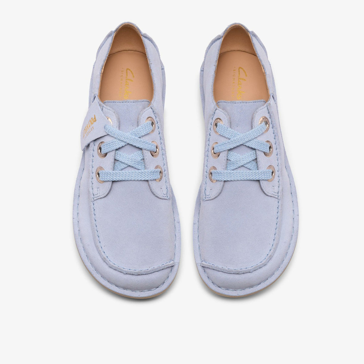Funny Dream Light Blue Suede | Clarks for sale