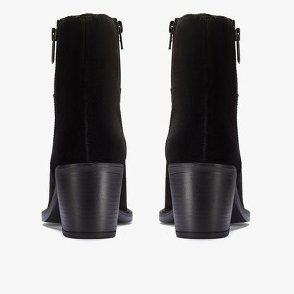 Jesse Zip Black Suede | Clarks outlet
