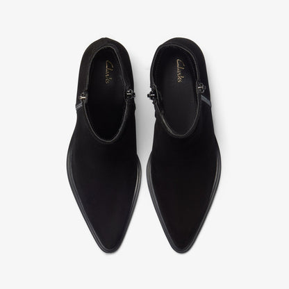 Jesse Zip Black Suede | Clarks outlet