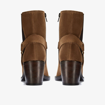 Jesse Buckle Dark Tan Suede | Clarks Sale