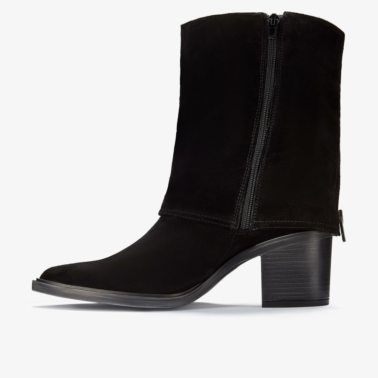 Jesse Mid Black Suede | Clarks online