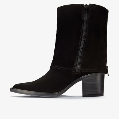 Jesse Mid Black Suede | Clarks online