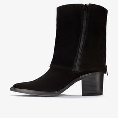 Jesse Mid Black Suede | Clarks online