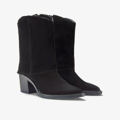 Jesse Mid Black Suede | Clarks online