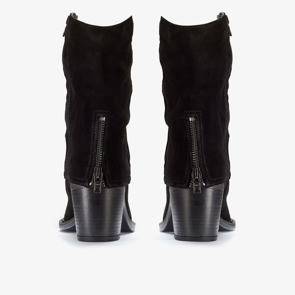 Jesse Mid Black Suede | Clarks online