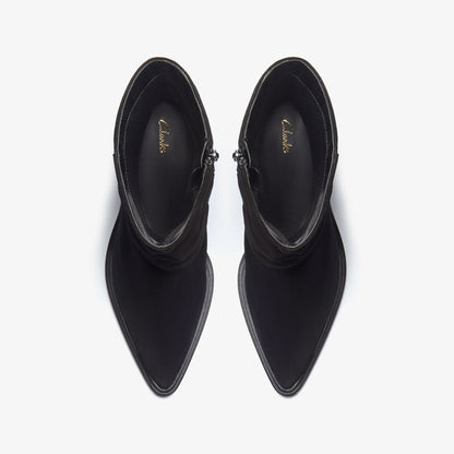 Jesse Mid Black Suede | Clarks online