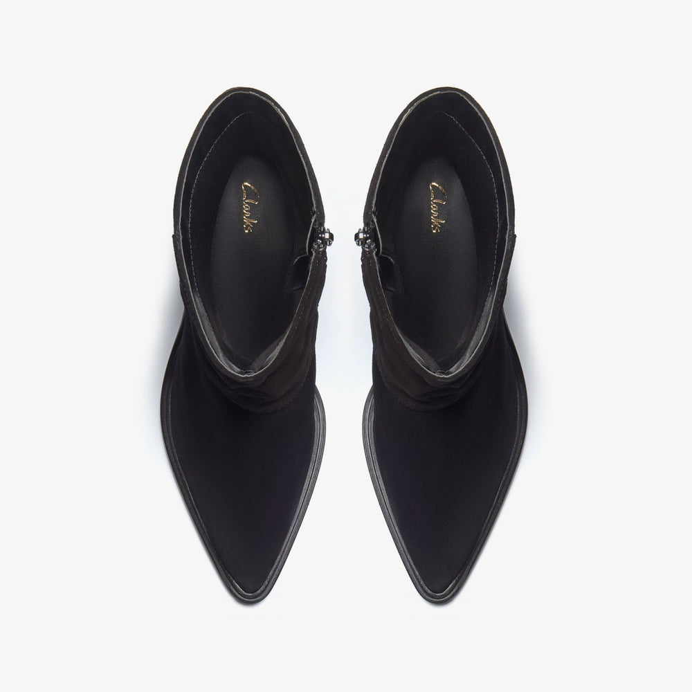 Jesse Mid Black Suede | Clarks online