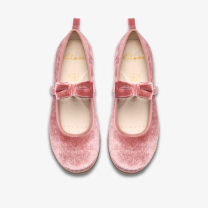 Charm Bow Kid Dusty Pink | Clarks for sale