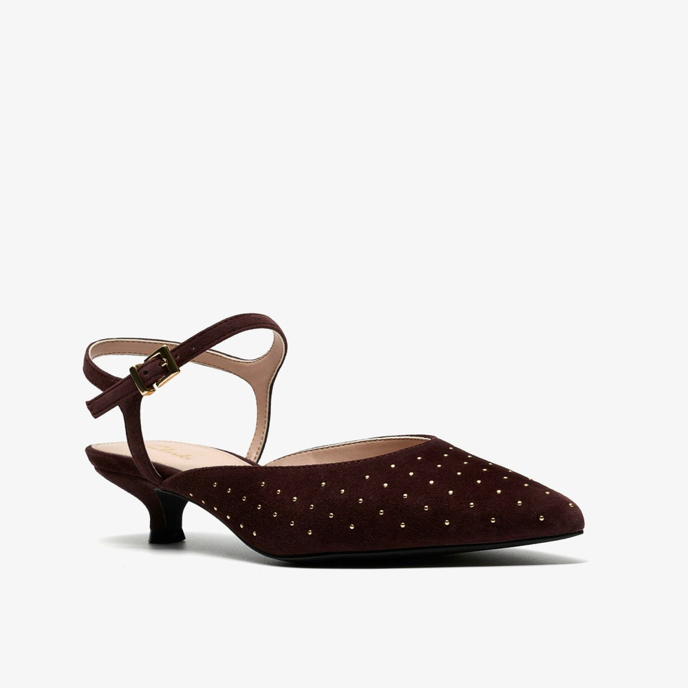 Pisa Stud Brown Suede | Clarks for sale