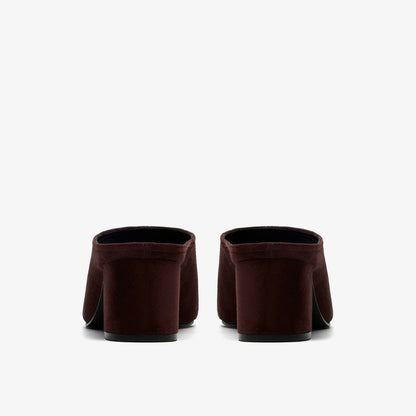 Siray Mule Dark Brown Suede | Clarks on Sale