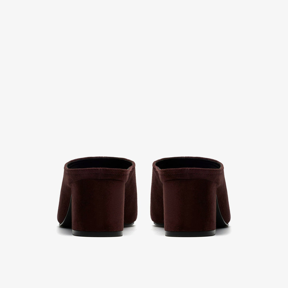 Siray Mule Dark Brown Suede | Clarks on Sale