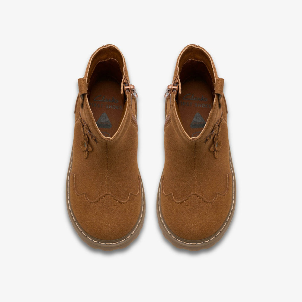 Adelaide Mid Toddler Tan | Clarks outlet
