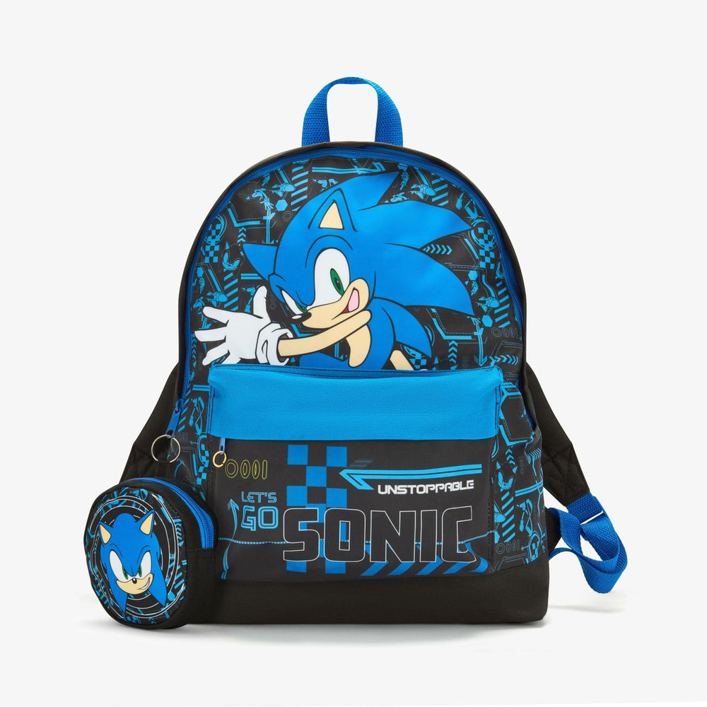 Sonic Play Backpack Black/Blue | Clarks outlet