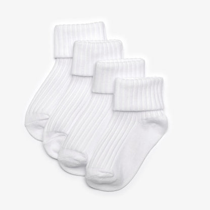 White Socks 4 Pack 6-12 Months White | Clarks outlet