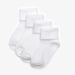 White Socks 4 Pack 6-12 Months White | Clarks outlet