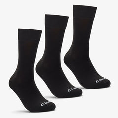 3 Pack Socks Size 6-11 Black Black | Clarks on Sale