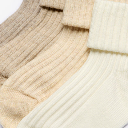 Beige Socks 4 Pack 6-12 months Beige Combination | Clarks on Sale