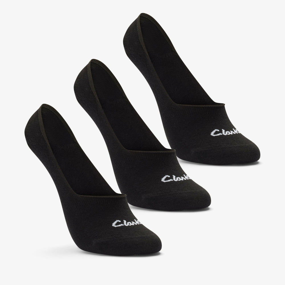Sock Liners 3 Pack Size 2-8 Black Black | Clarks online