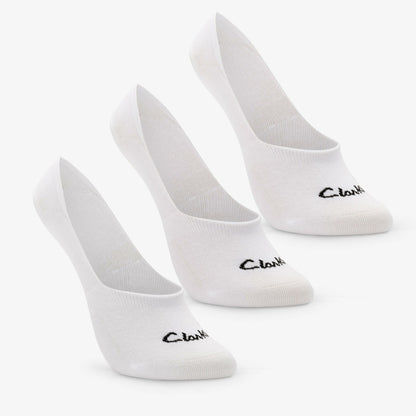 Sock Liners 3 Pack Size 2-8 White | Clarks on Sale
