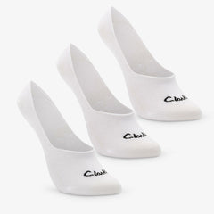 Sock Liners 3 Pack Size 2-8 White | Clarks on Sale