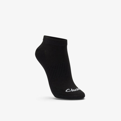 Ankle Socks 3 Pack Size 2-8 Black Black | Clarks for sale