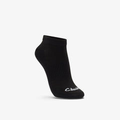 Ankle Socks 3 Pack Size 2-8 Black Black | Clarks for sale