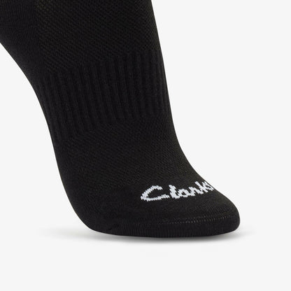 Ankle Socks 3 Pack Size 2-8 Black Black | Clarks for sale