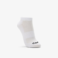 Sports Ankle Socks 3 Pack Size 2-8 White | Clarks online